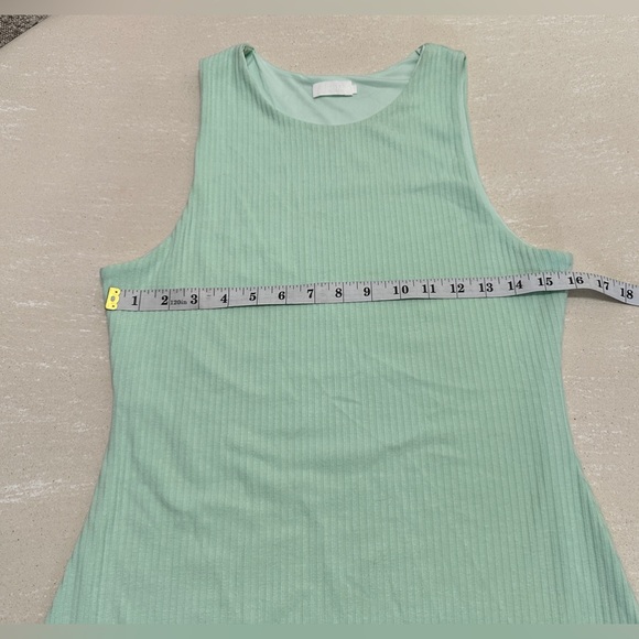 Meshki Pania Ribbed Sleeveless
Bodycon Mini Dress Mint Green Size
Large - Picture 6 of 8